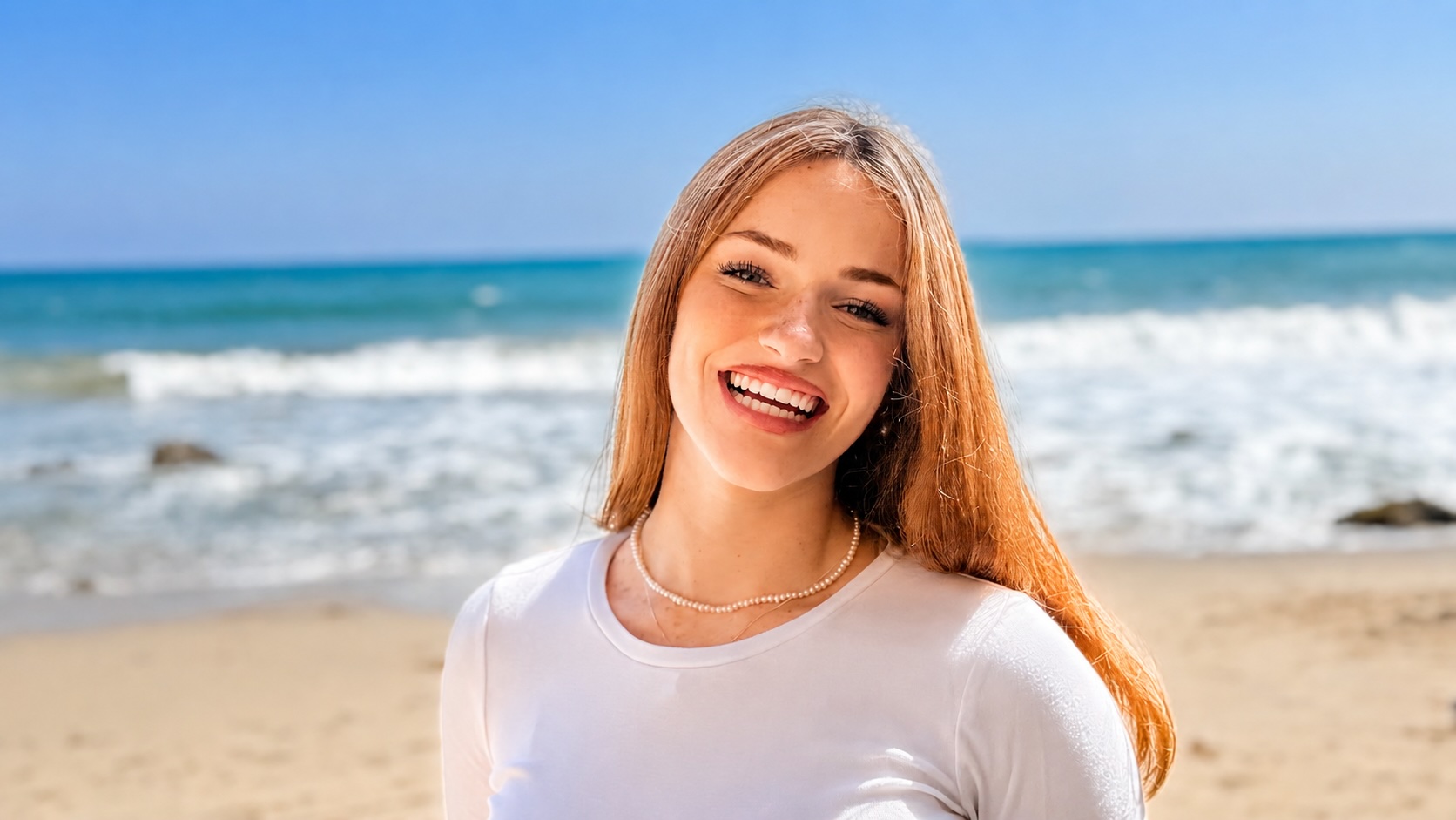 Woman smiling